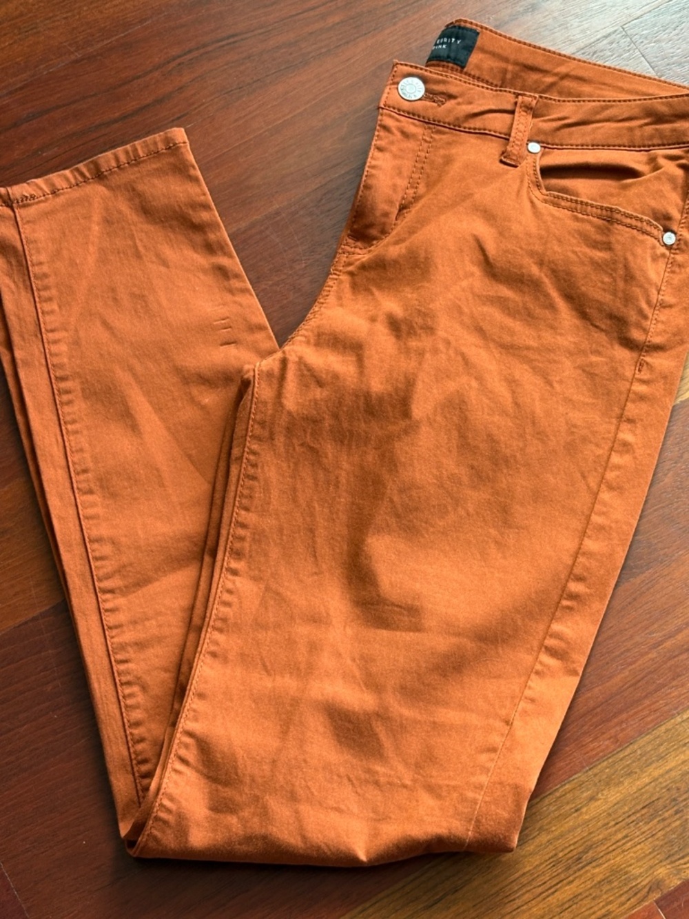 Celebrity Pink Dark Rust Stretch Skinny Jeans